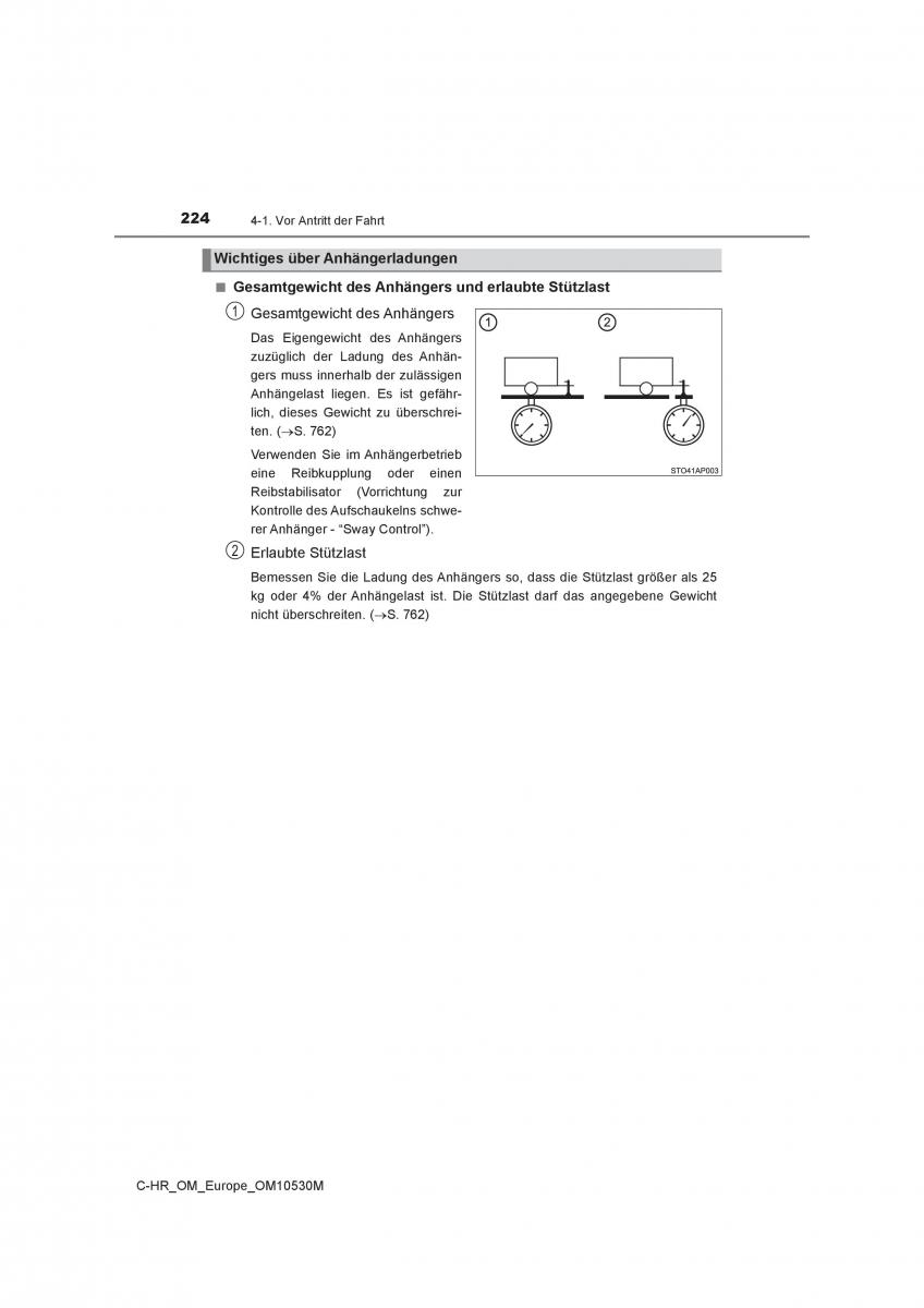 Toyota C HR Handbuch / page 224