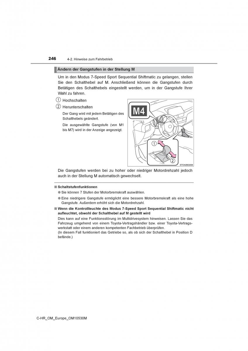 Toyota C HR Handbuch / page 246