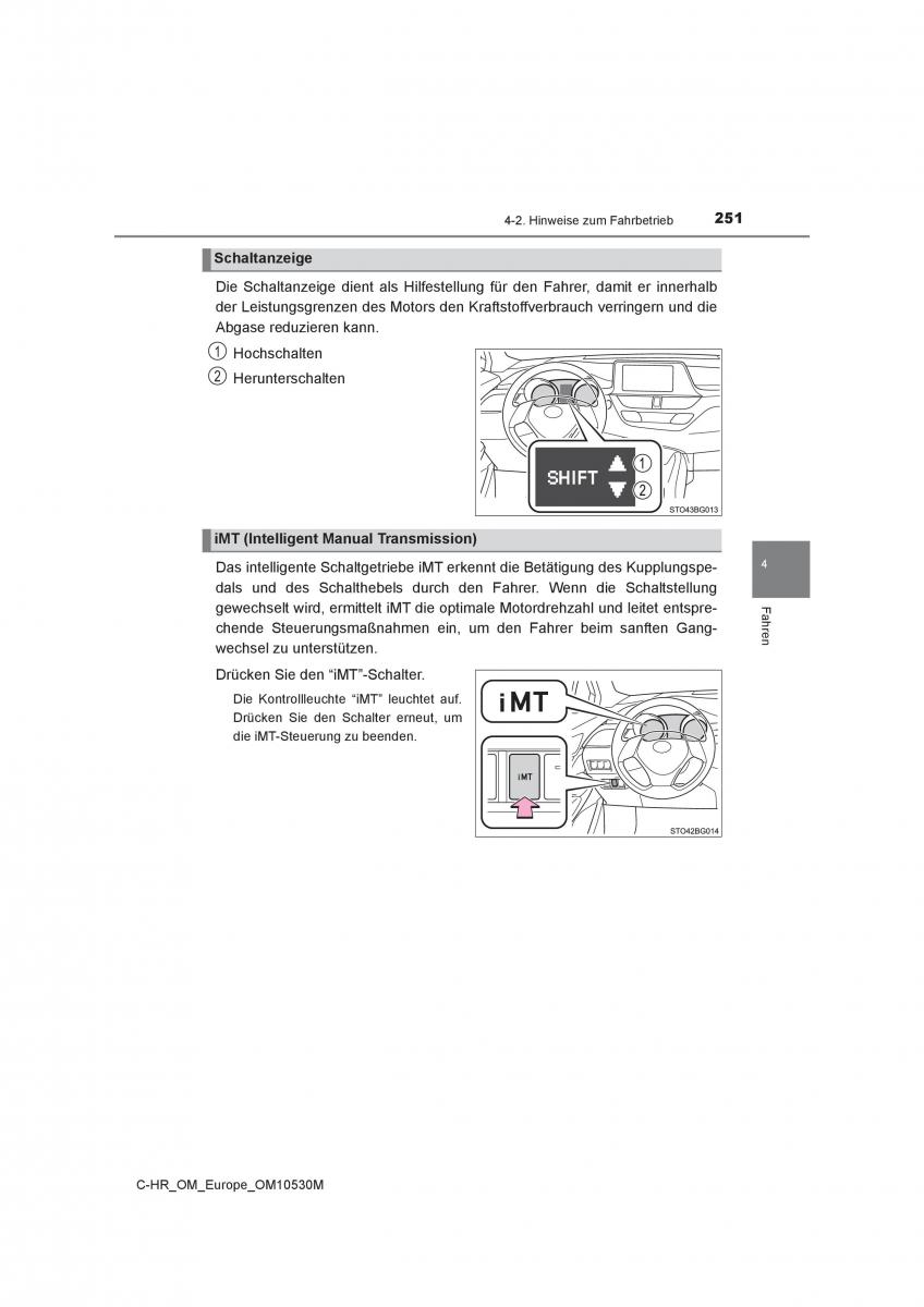 Toyota C HR Handbuch / page 251