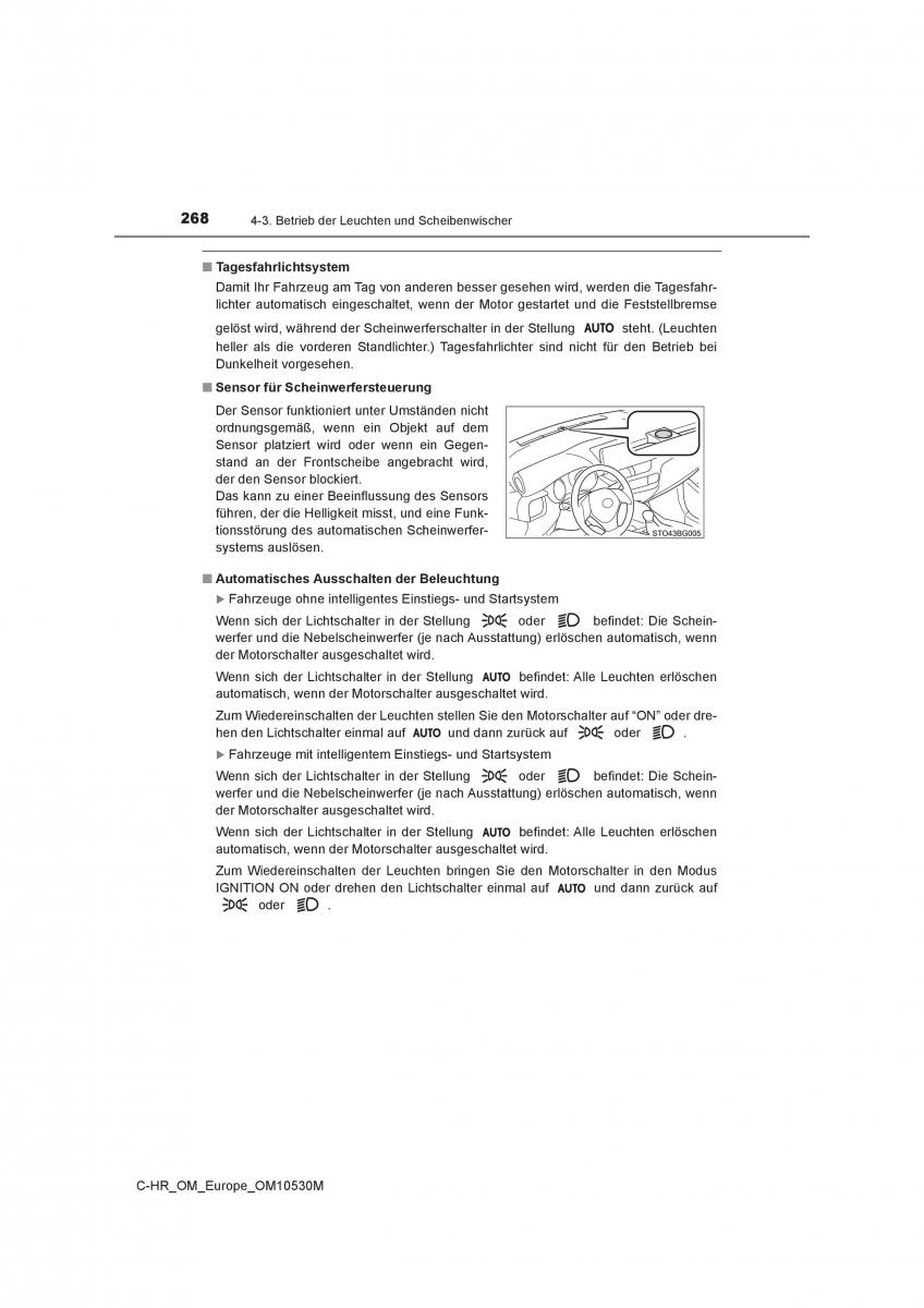 Toyota C HR Handbuch / page 268