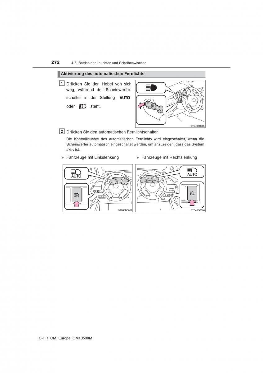 Toyota C HR Handbuch / page 272