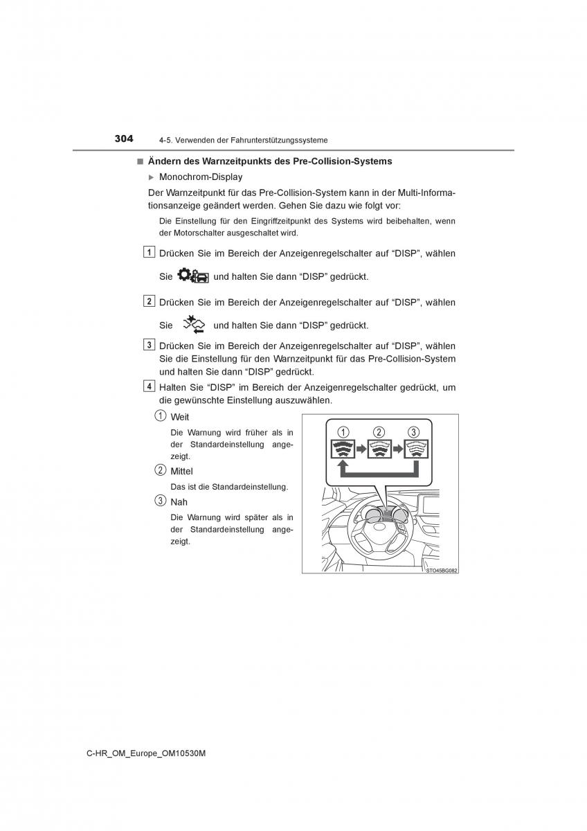 Toyota C HR Handbuch / page 304