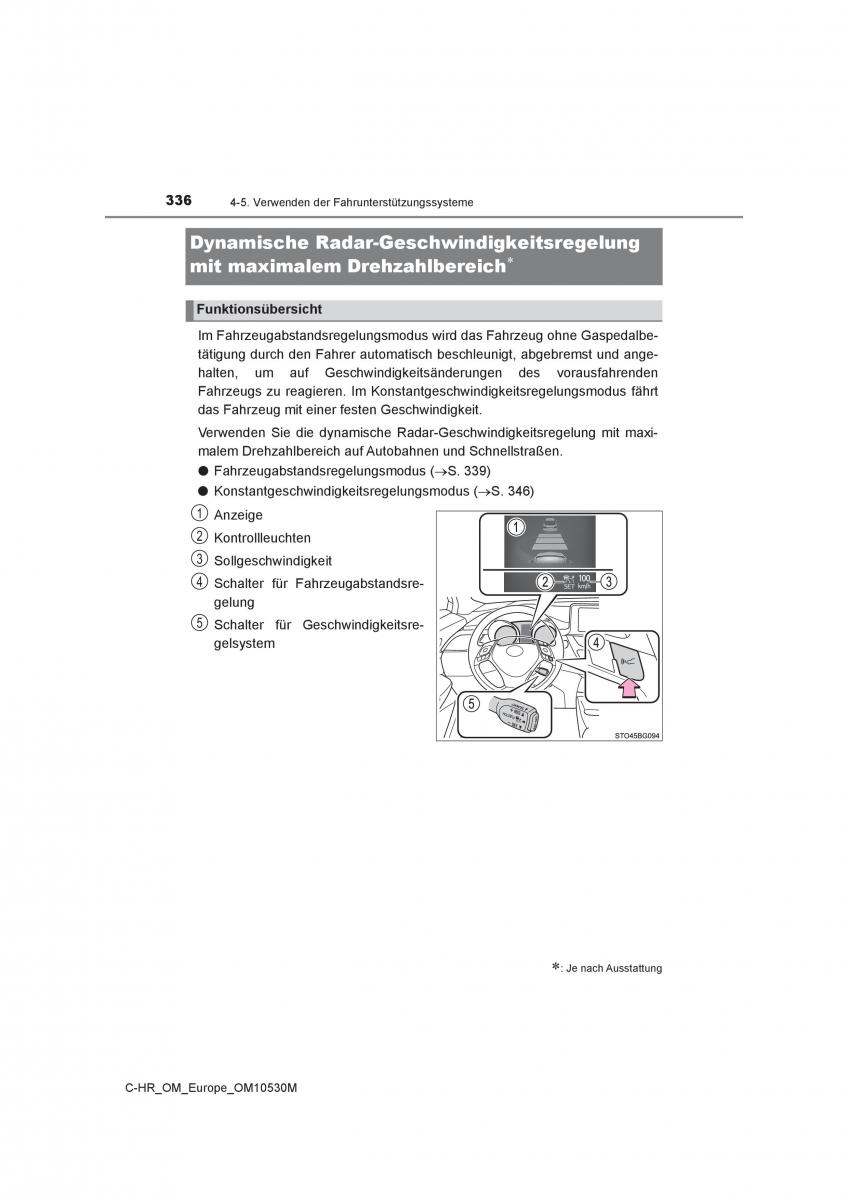 Toyota C HR Handbuch / page 336