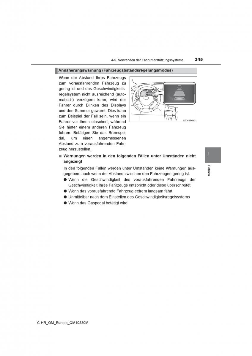 Toyota C HR Handbuch / page 345