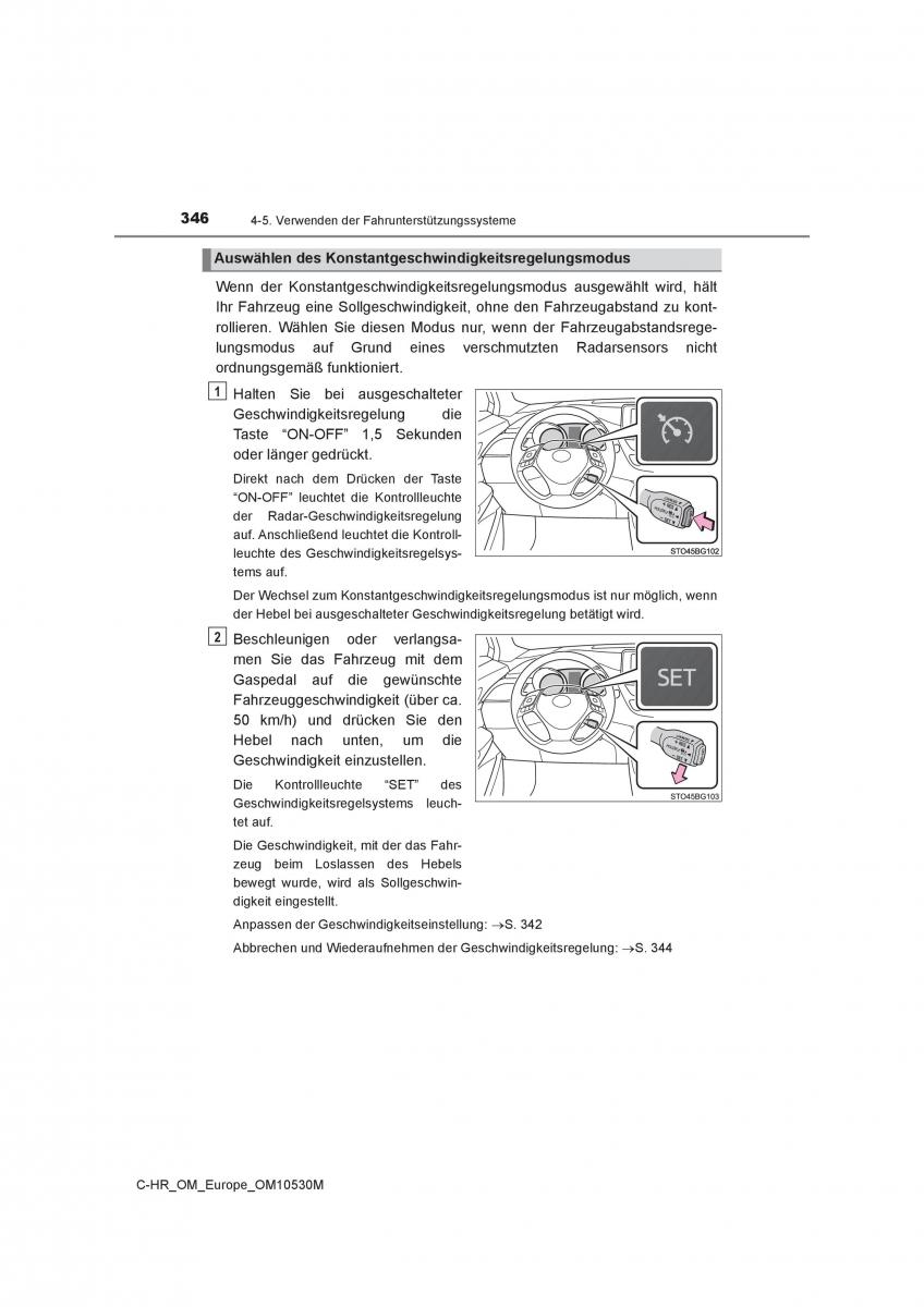 Toyota C HR Handbuch / page 346