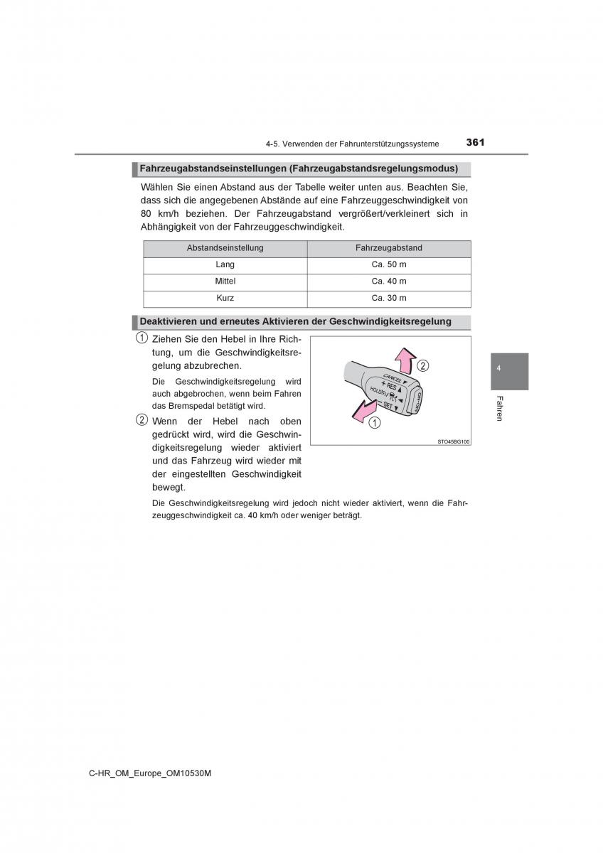 Toyota C HR Handbuch / page 361