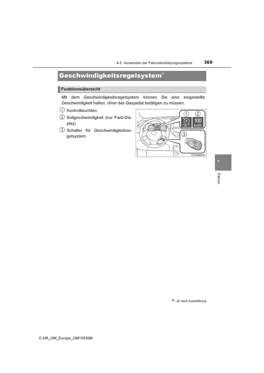 Toyota C HR Handbuch / page 369