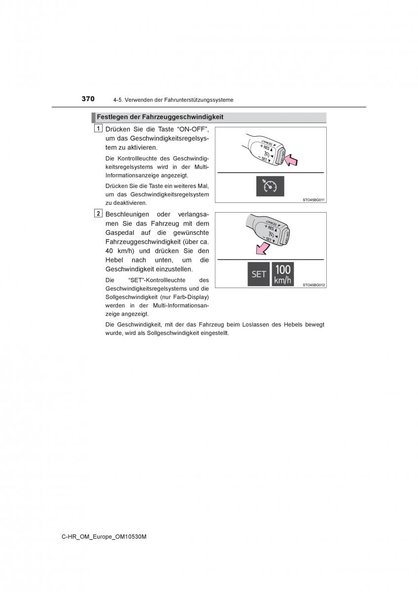 Toyota C HR Handbuch / page 370