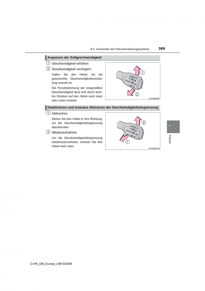 Toyota C HR Handbuch / page 389