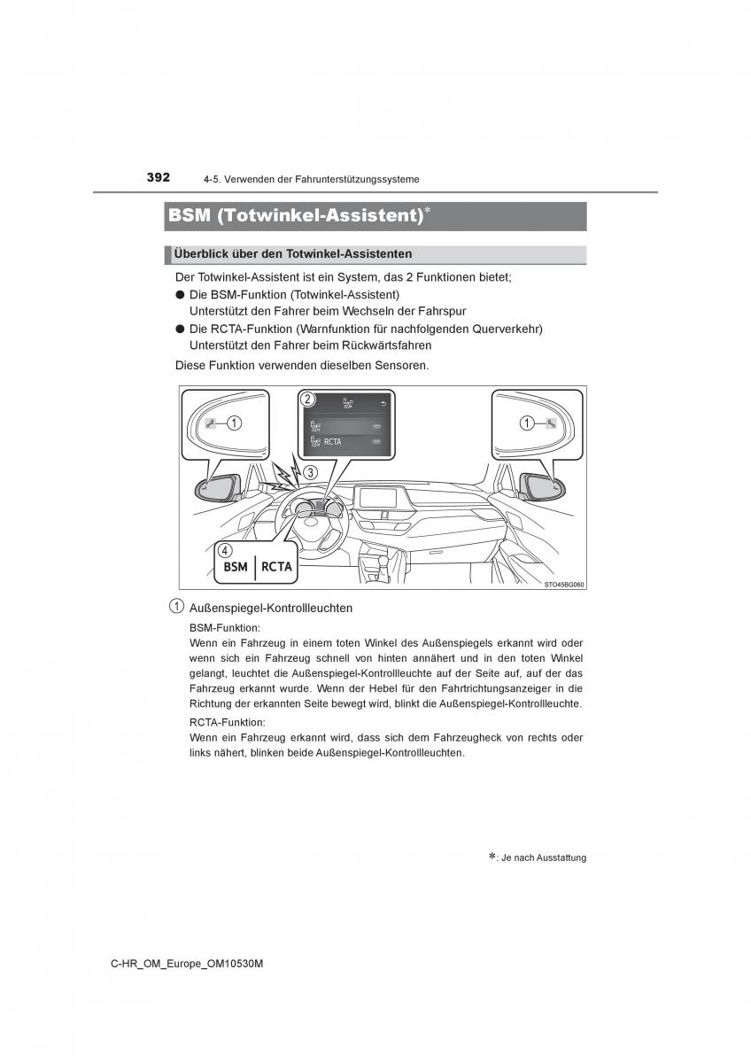 Toyota C HR Handbuch / page 392