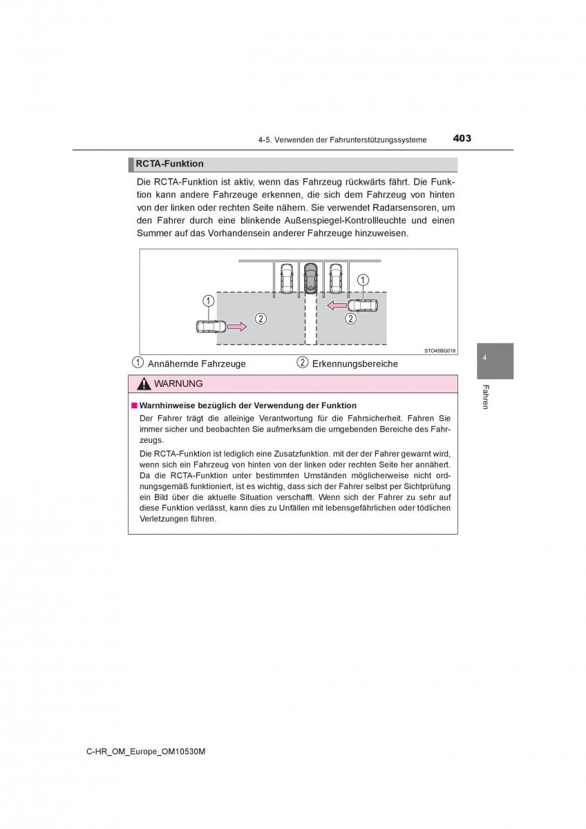 Toyota C HR Handbuch / page 403