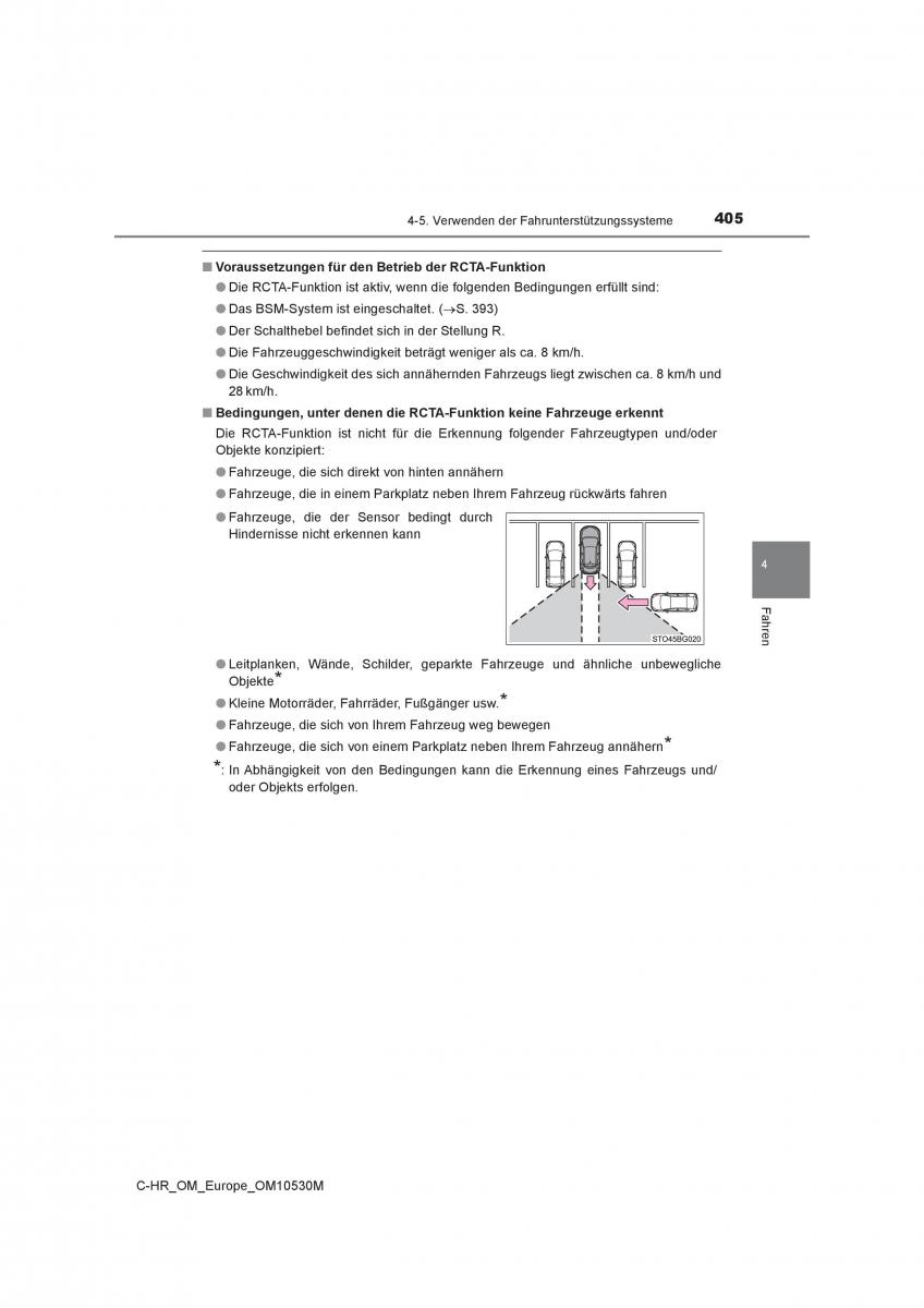 Toyota C HR Handbuch / page 405