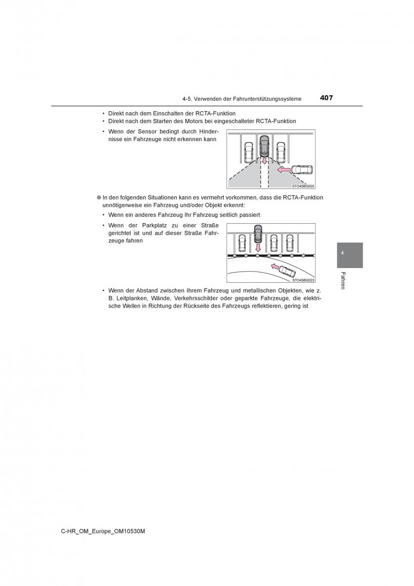 Toyota C HR Handbuch / page 407