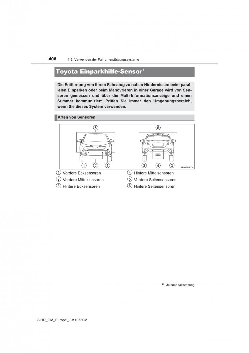 Toyota C HR Handbuch / page 408