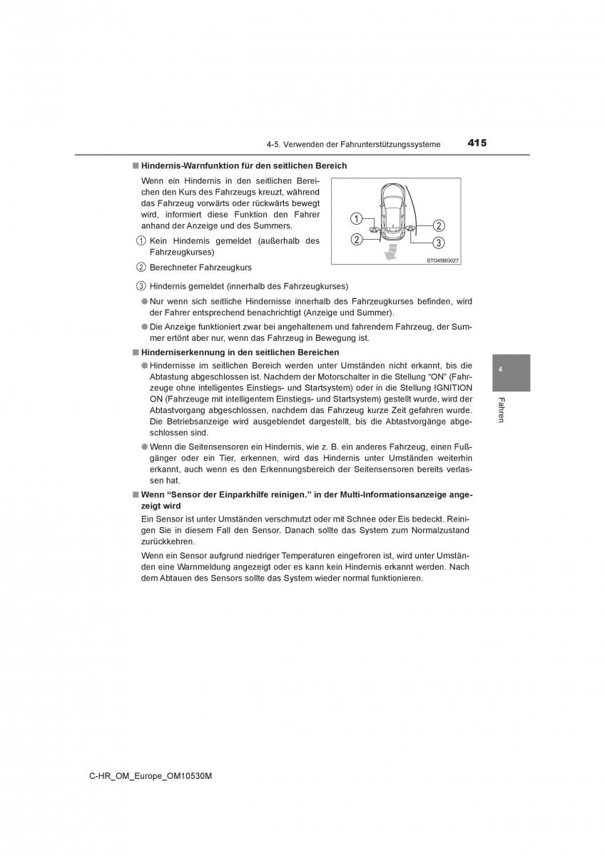 Toyota C HR Handbuch / page 415