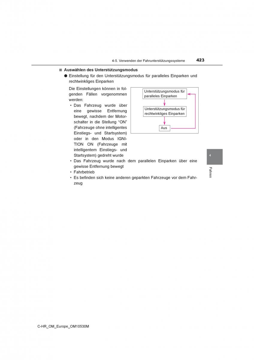 Toyota C HR Handbuch / page 423