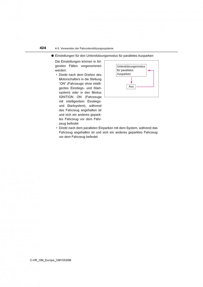 Toyota C HR Handbuch / page 424