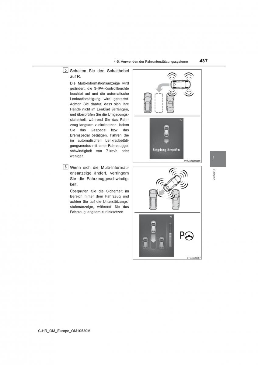 Toyota C HR Handbuch / page 437