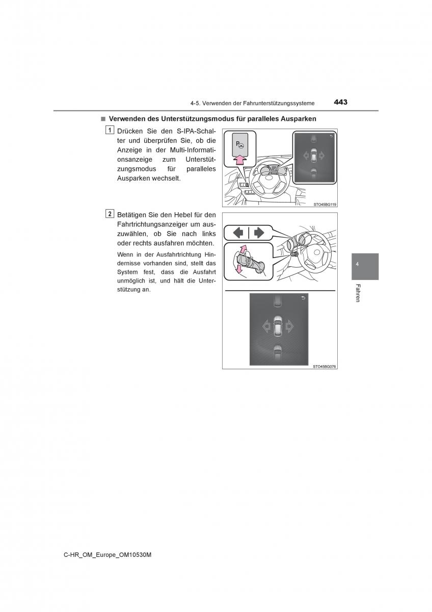 Toyota C HR Handbuch / page 443