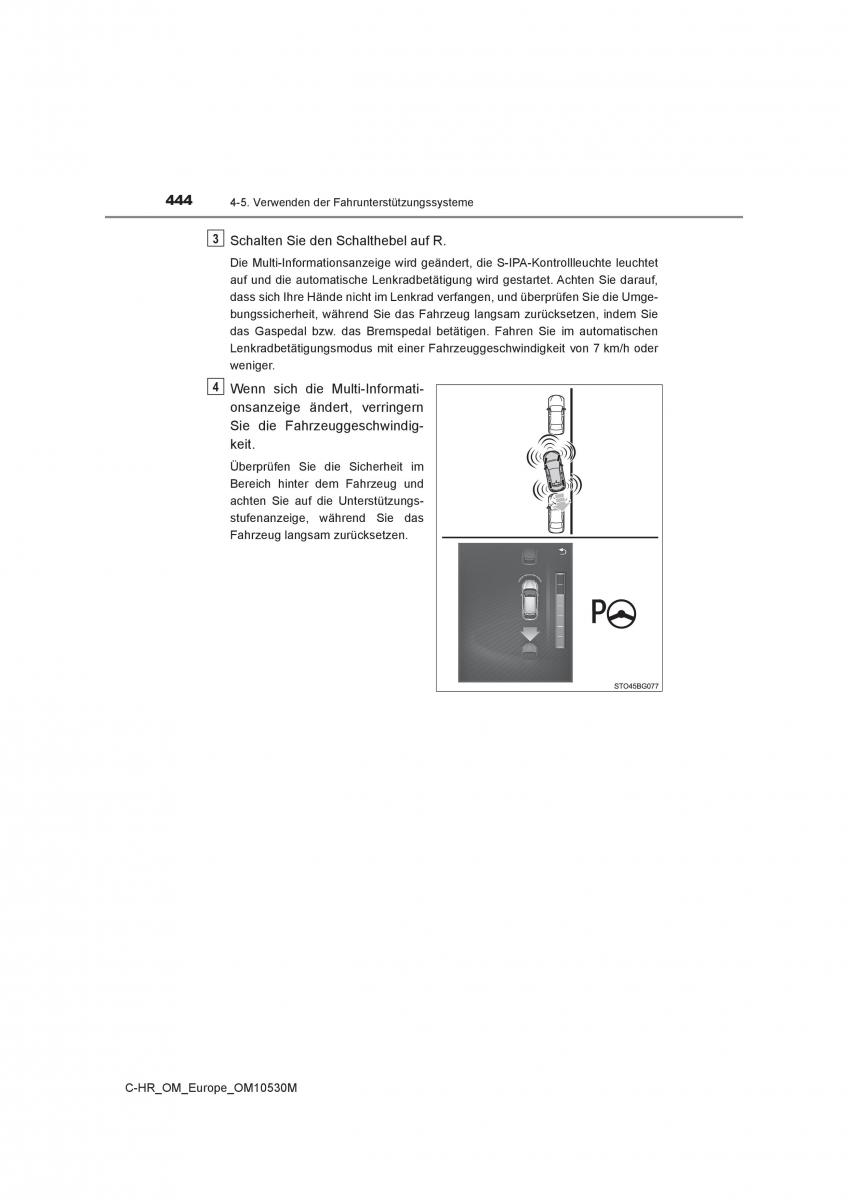 Toyota C HR Handbuch / page 444