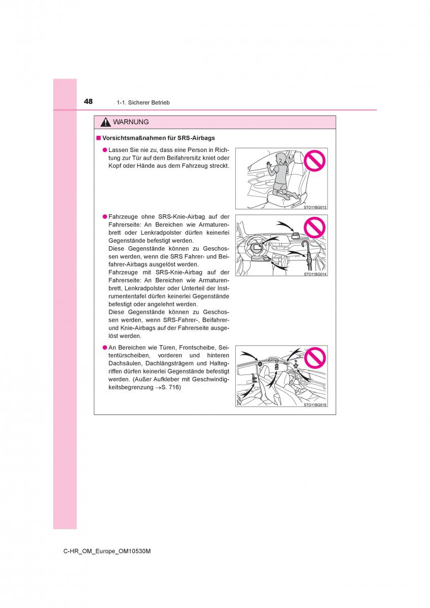 Toyota C HR Handbuch / page 48