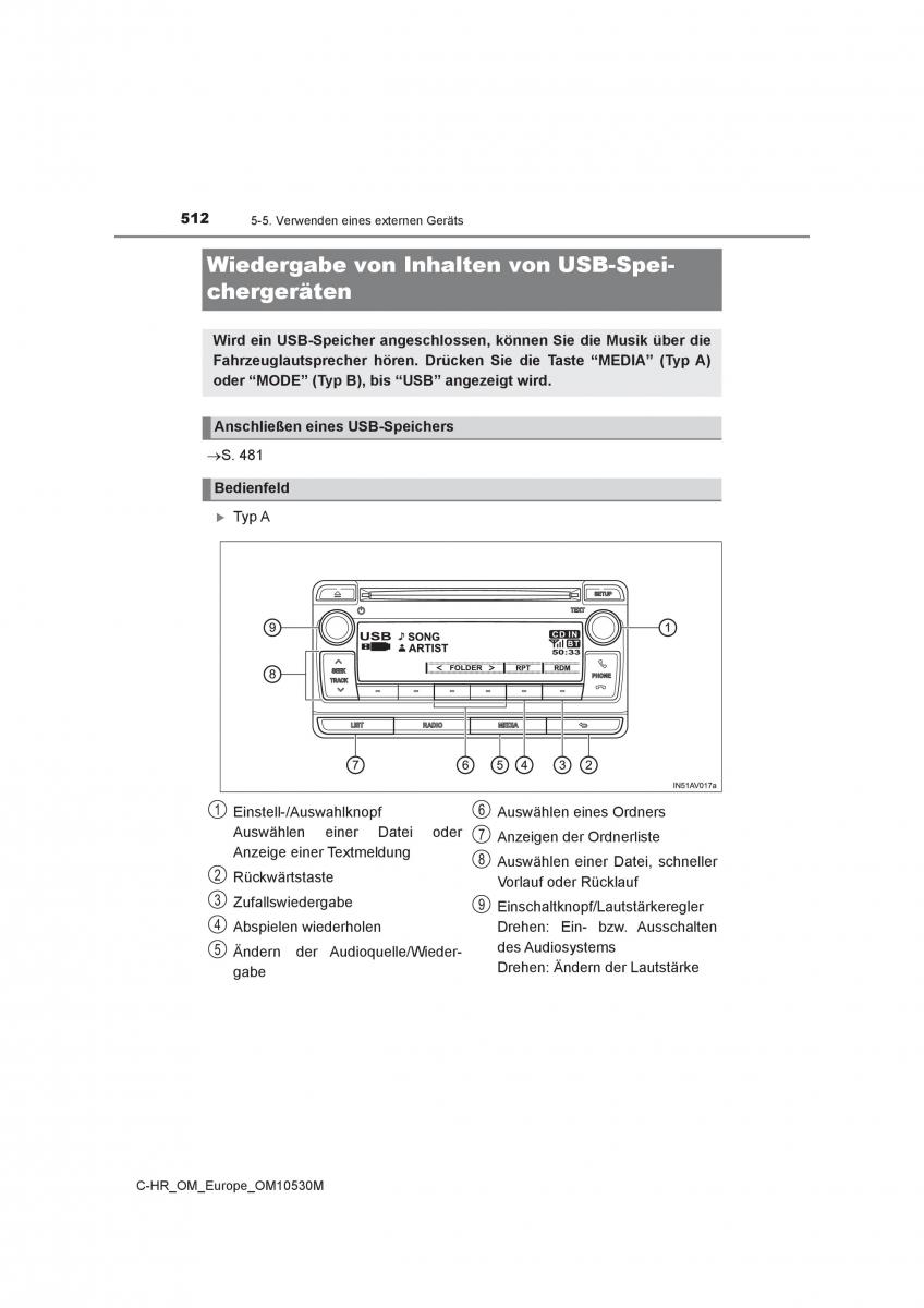 Toyota C HR Handbuch / page 512