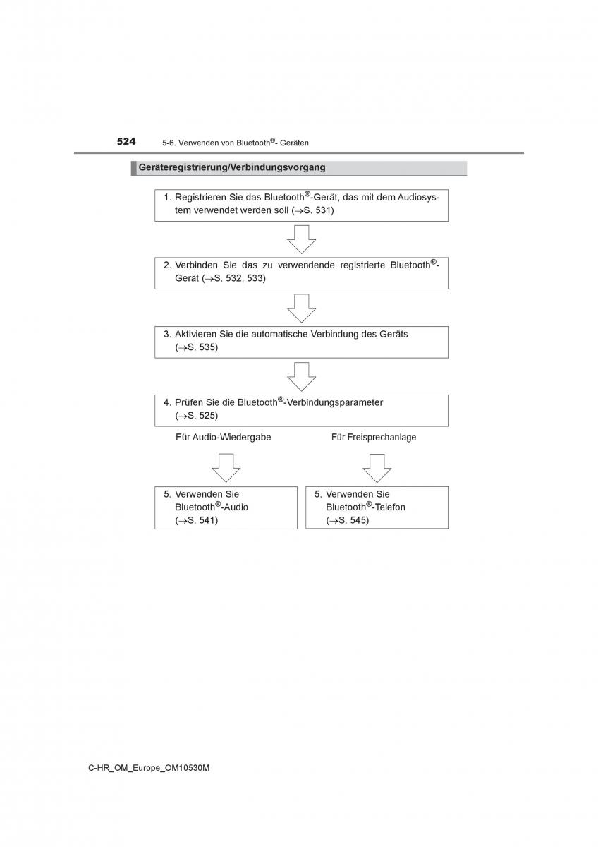 Toyota C HR Handbuch / page 524