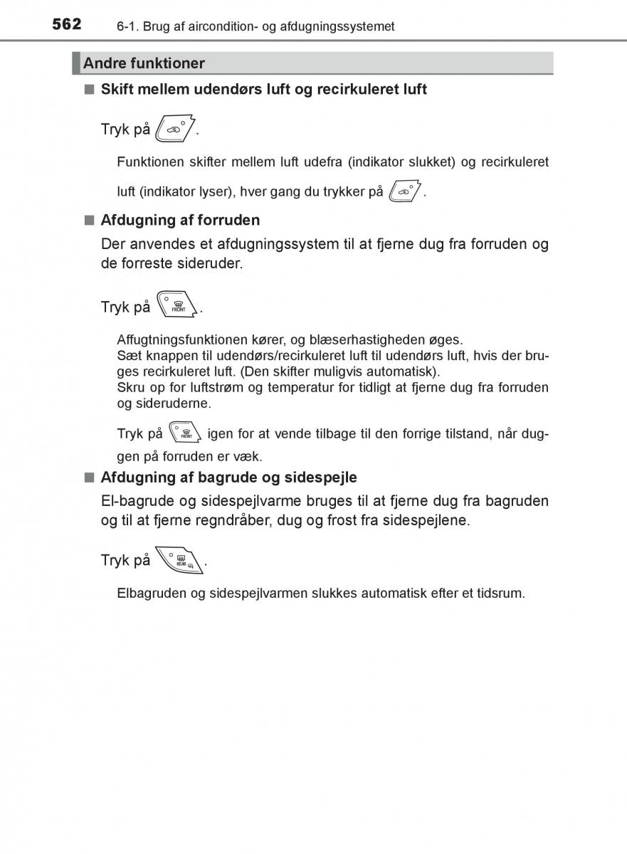 Toyota C HR Bilens instruktionsbog / page 562