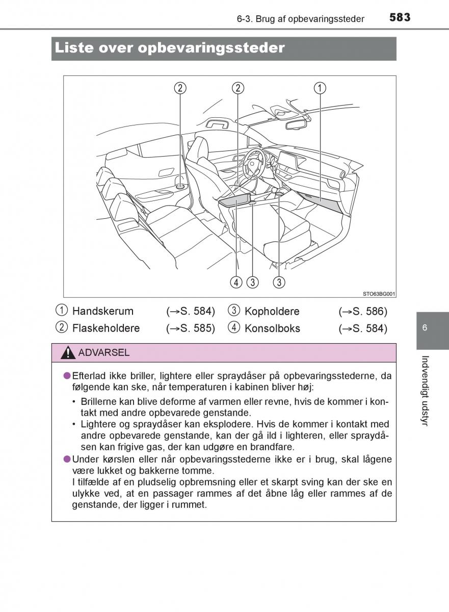 Toyota C HR Bilens instruktionsbog / page 583