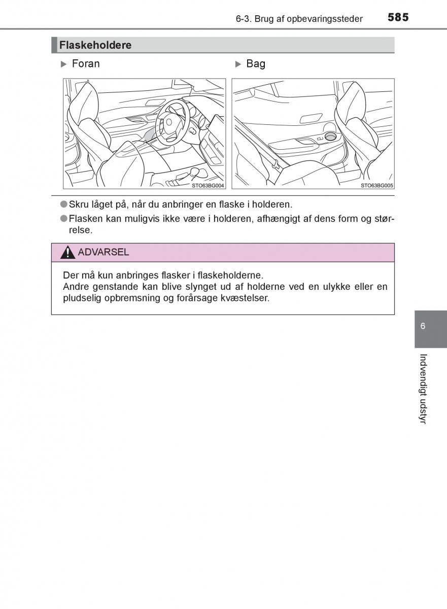 Toyota C HR Bilens instruktionsbog / page 585