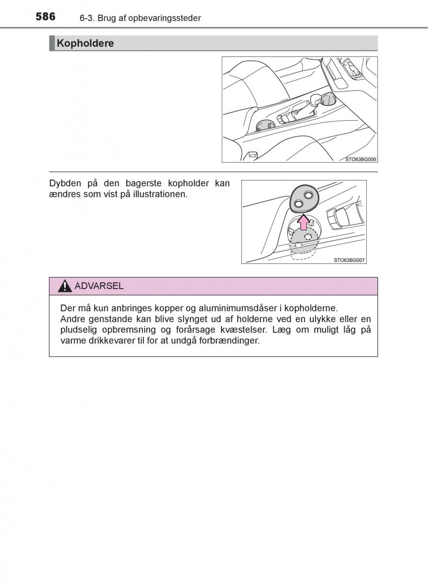 Toyota C HR Bilens instruktionsbog / page 586