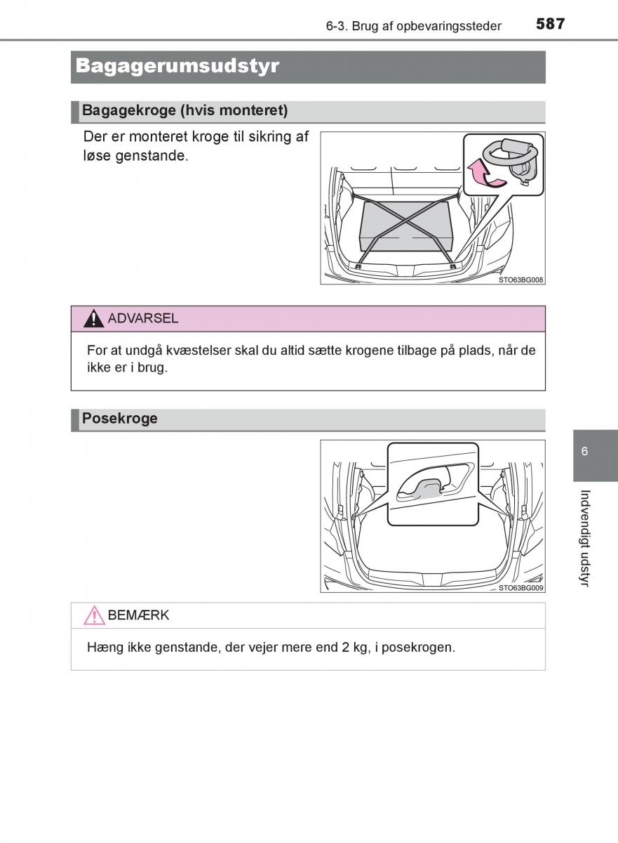 Toyota C HR Bilens instruktionsbog / page 587