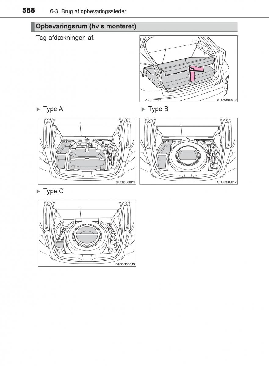 Toyota C HR Bilens instruktionsbog / page 588