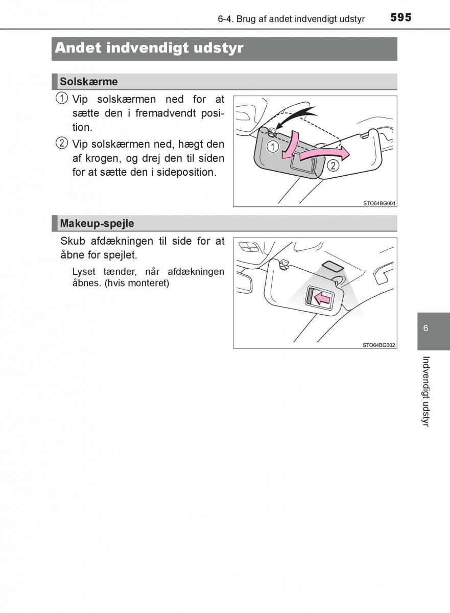 Toyota C HR Bilens instruktionsbog / page 595