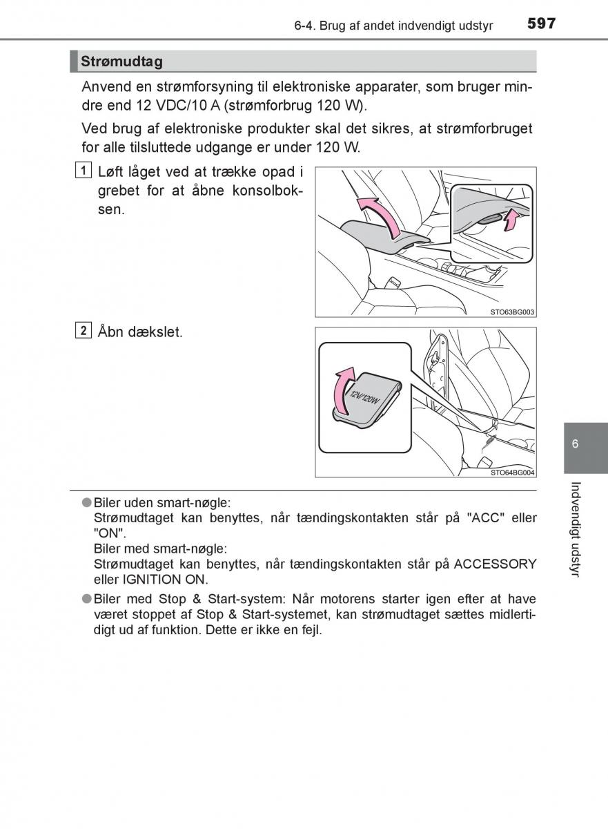 Toyota C HR Bilens instruktionsbog / page 597