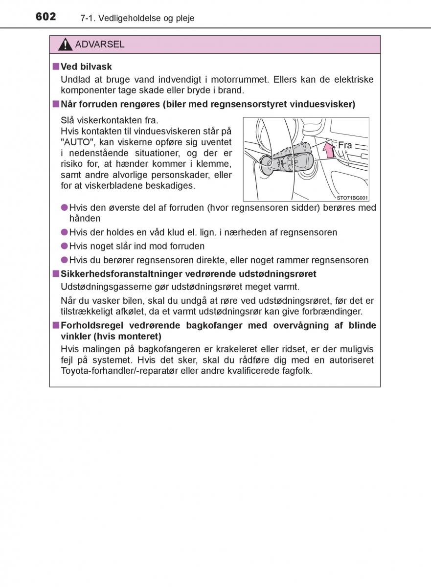 Toyota C HR Bilens instruktionsbog / page 602