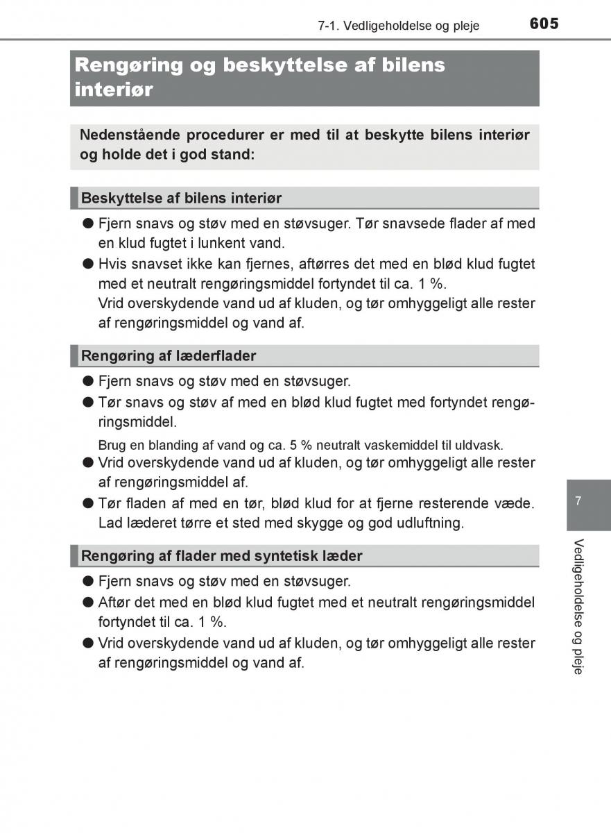 Toyota C HR Bilens instruktionsbog / page 605