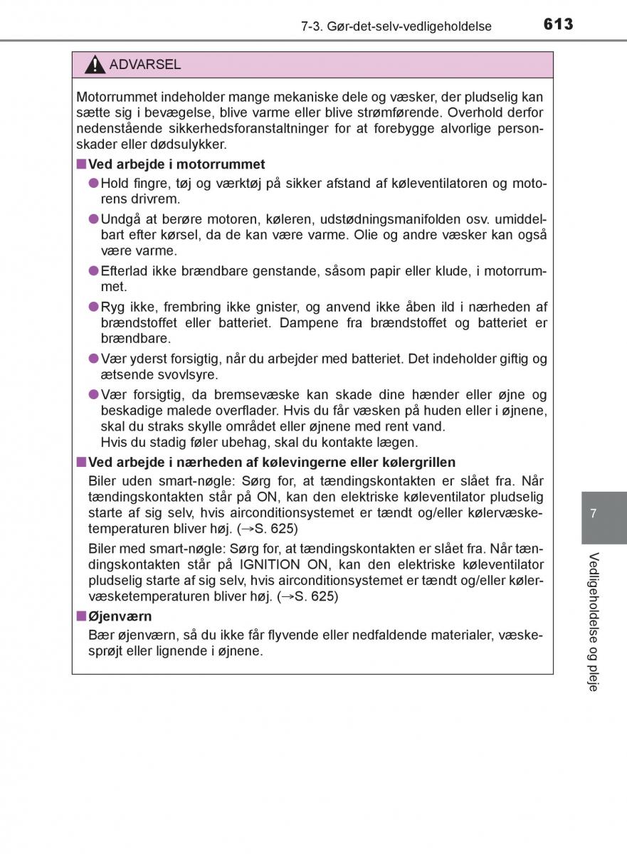 Toyota C HR Bilens instruktionsbog / page 613