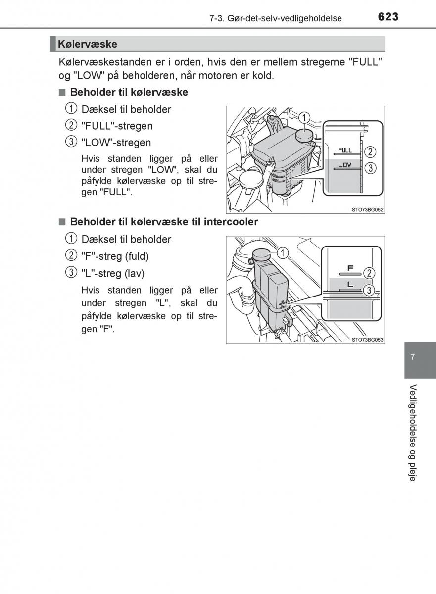 Toyota C HR Bilens instruktionsbog / page 623