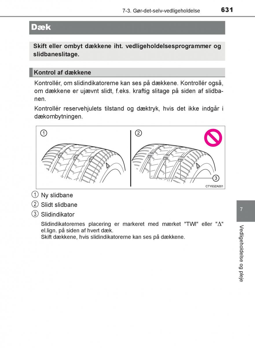 Toyota C HR Bilens instruktionsbog / page 631