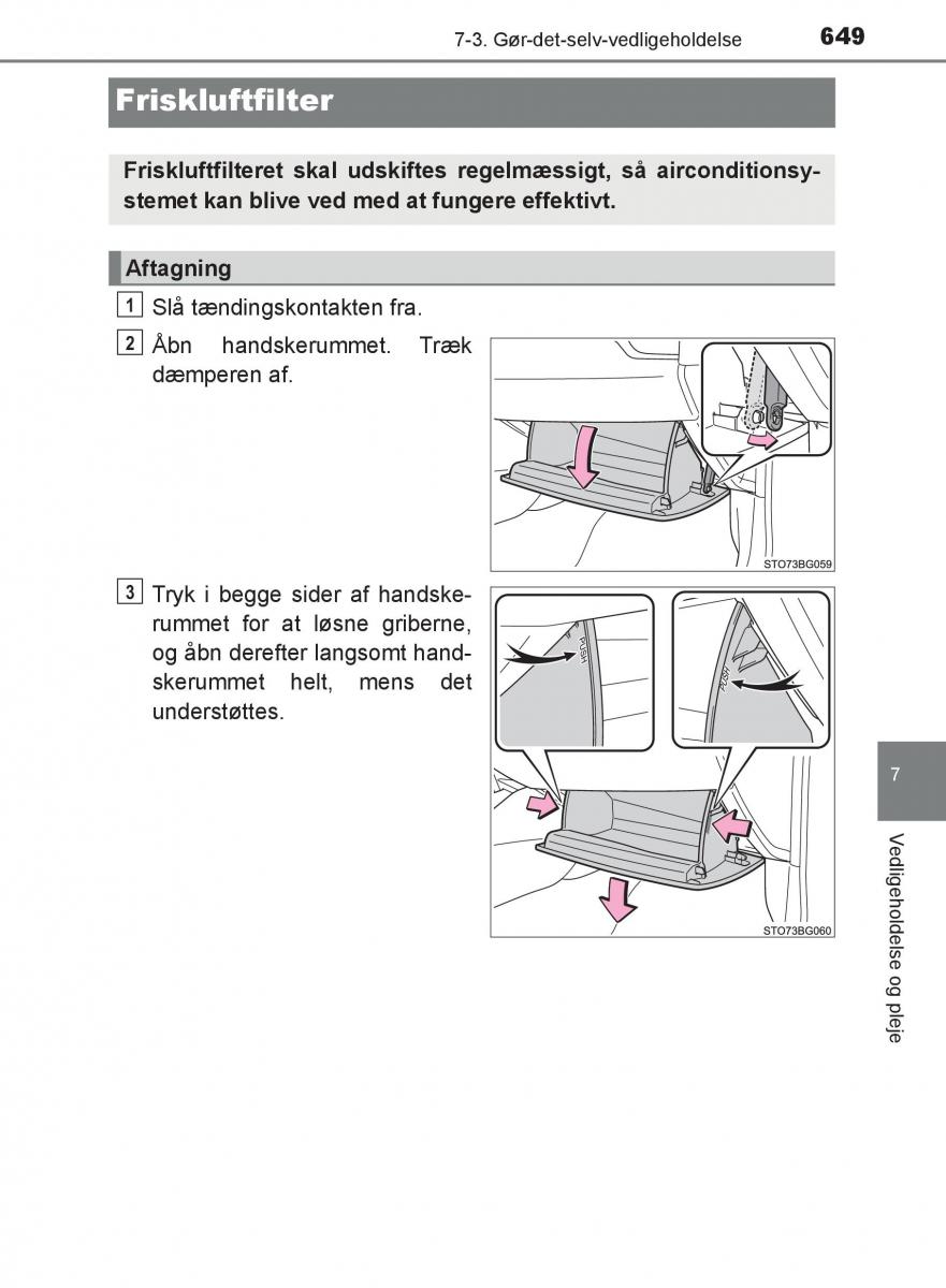 Toyota C HR Bilens instruktionsbog / page 649