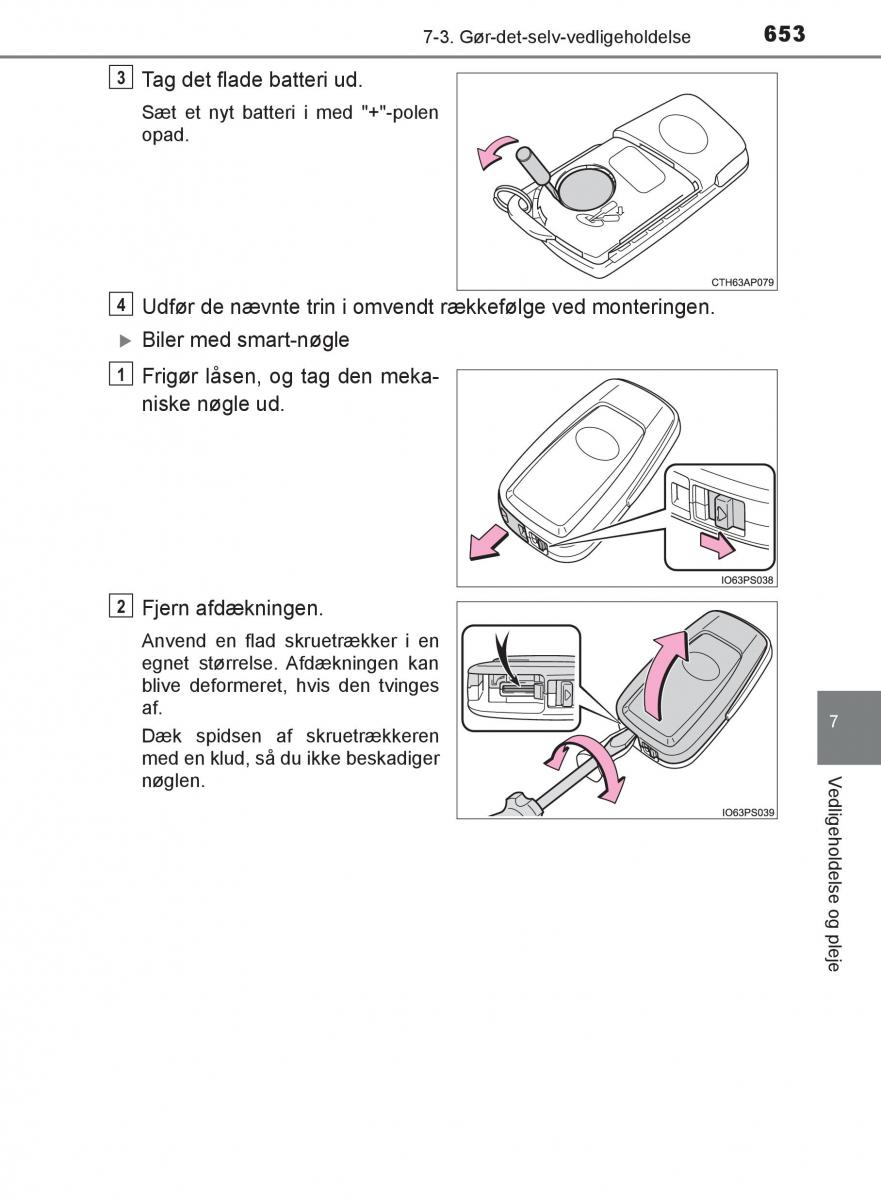 Toyota C HR Bilens instruktionsbog / page 653