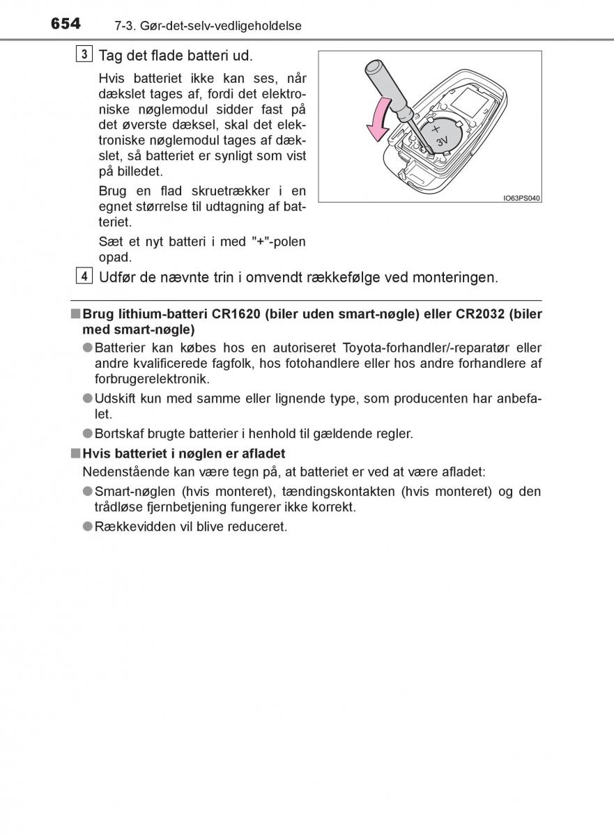 Toyota C HR Bilens instruktionsbog / page 654