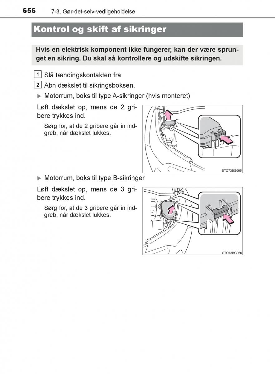 Toyota C HR Bilens instruktionsbog / page 656