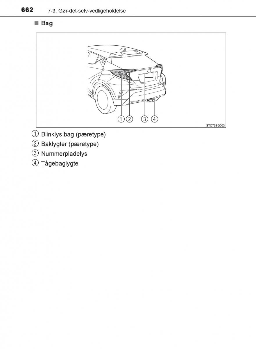 Toyota C HR Bilens instruktionsbog / page 662