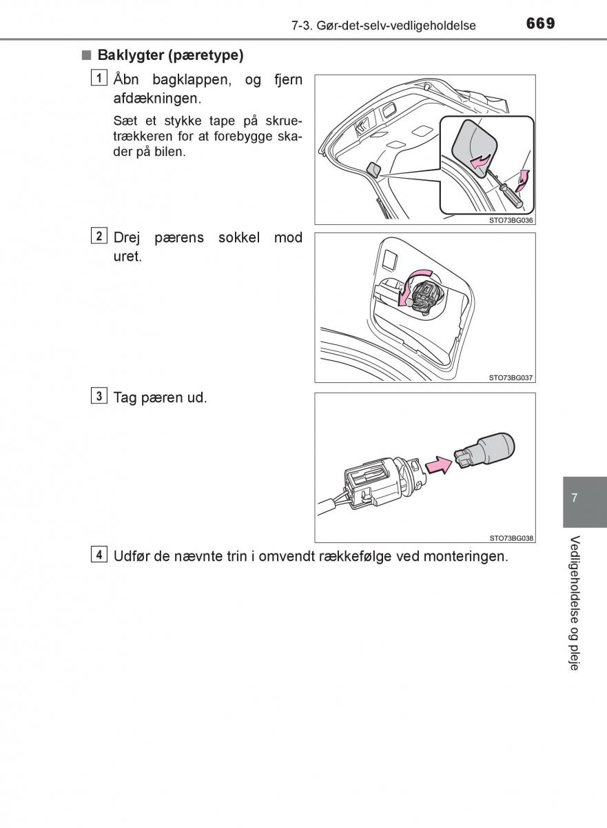 Toyota C HR Bilens instruktionsbog / page 669