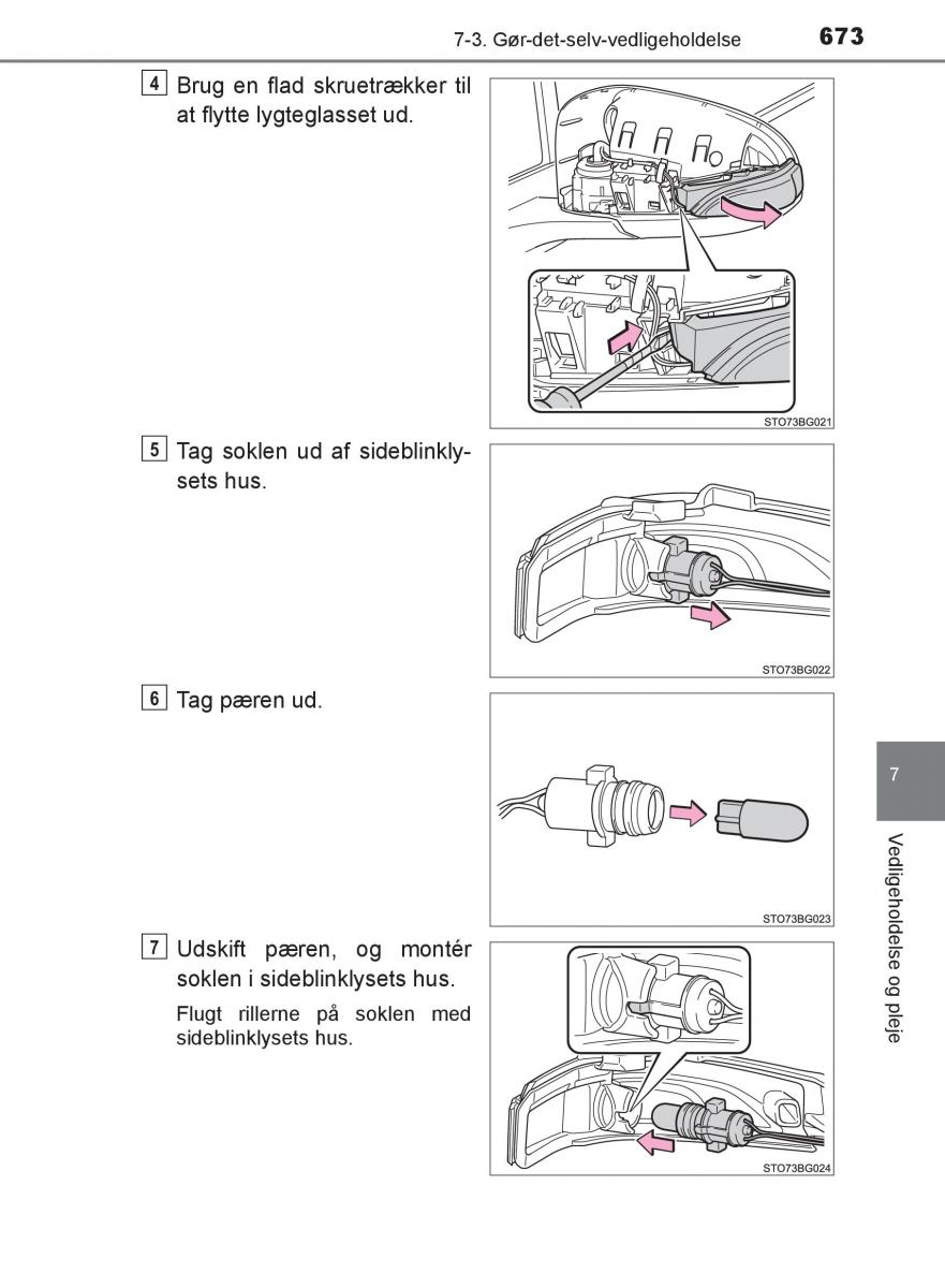 Toyota C HR Bilens instruktionsbog / page 673