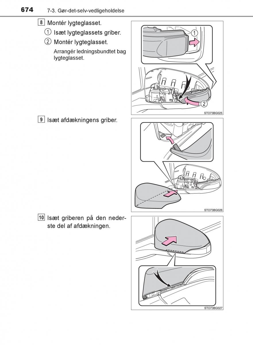 Toyota C HR Bilens instruktionsbog / page 674