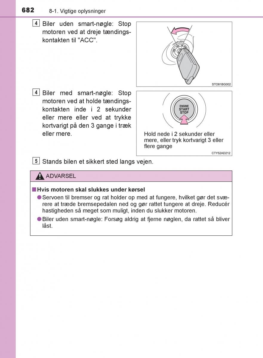 Toyota C HR Bilens instruktionsbog / page 682