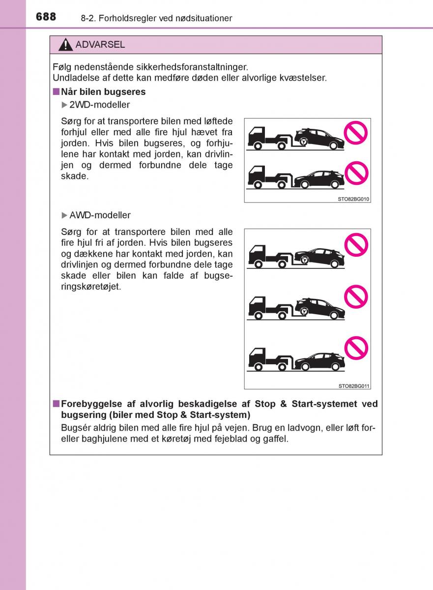 Toyota C HR Bilens instruktionsbog / page 688